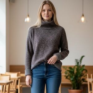 Rachel Zoe boucle turtleneck sweater